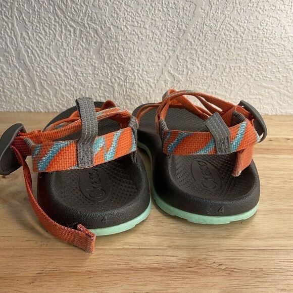 Chaco Z Cloud X2 Women's Orange Multi Strappy Sport Hiking Vibram Sole Sandals 4 - Picture 6 of 8
